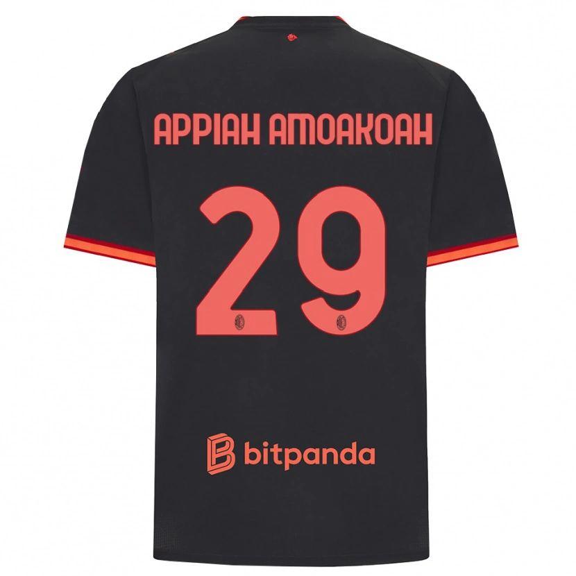 Danxen Herren Karen Appiah Amoakoah #29 Schwarz Rot Ausweichtrikot Trikot 2026/27 T-Shirt
