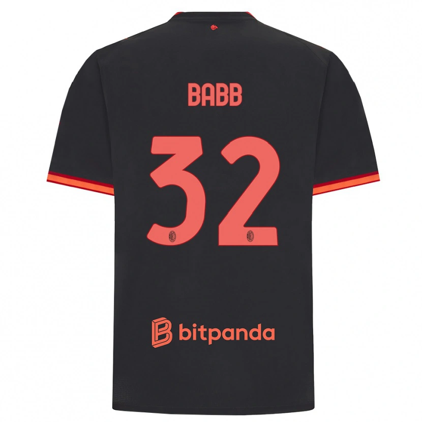 Danxen Herren Selena Delia Babb #32 Schwarz Rot Ausweichtrikot Trikot 2026/27 T-Shirt