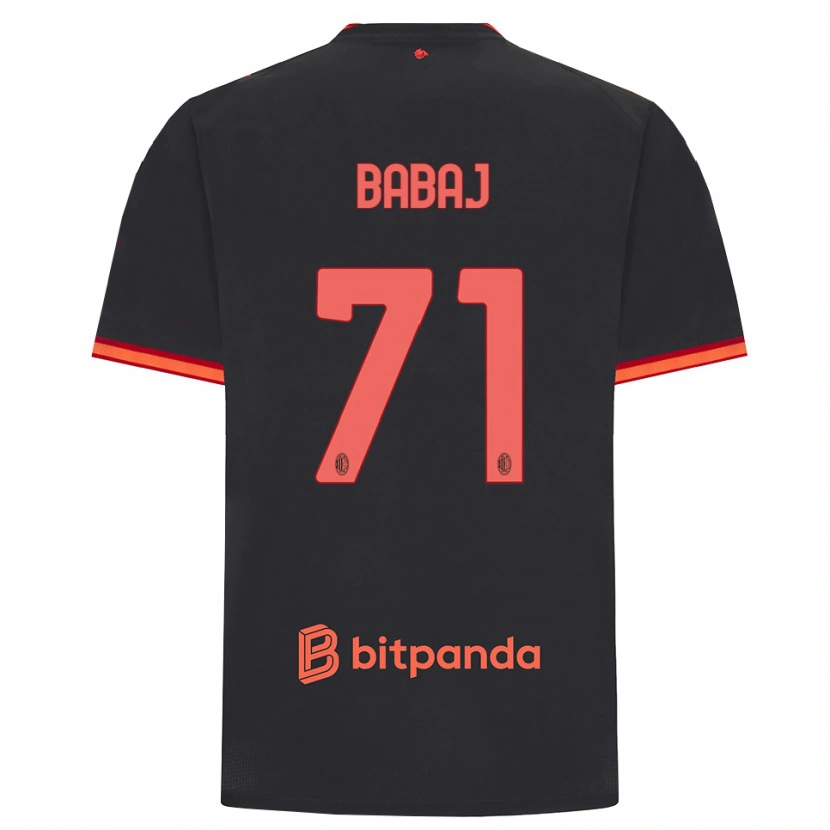 Danxen Herren Aron Babaj #71 Schwarz Rot Ausweichtrikot Trikot 2026/27 T-Shirt