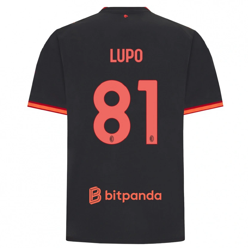 Danxen Herren Simone Lupo #81 Schwarz Rot Ausweichtrikot Trikot 2026/27 T-Shirt