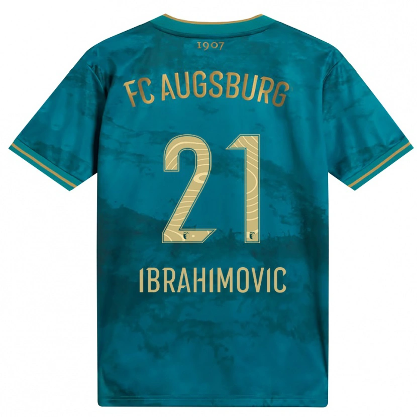 Danxen Herren Arijon Ibrahimovic #21 Grün Braun Auswärtstrikot Trikot 2026/27 T-Shirt