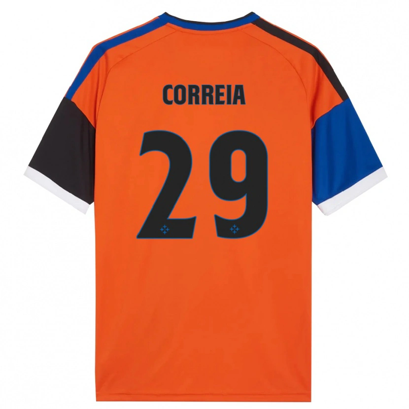 Danxen Herren Omar Correia #29 Orange Blau Schwarz Weiß Auswärtstrikot Trikot 2026/27 T-Shirt