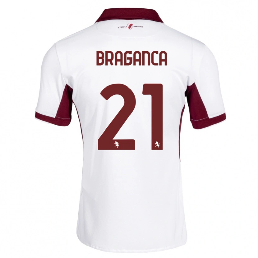 Danxen Damen Daniel Bragança #21 Burgund Weiß Rot Auswärtstrikot Trikot 2026/27 T-Shirt