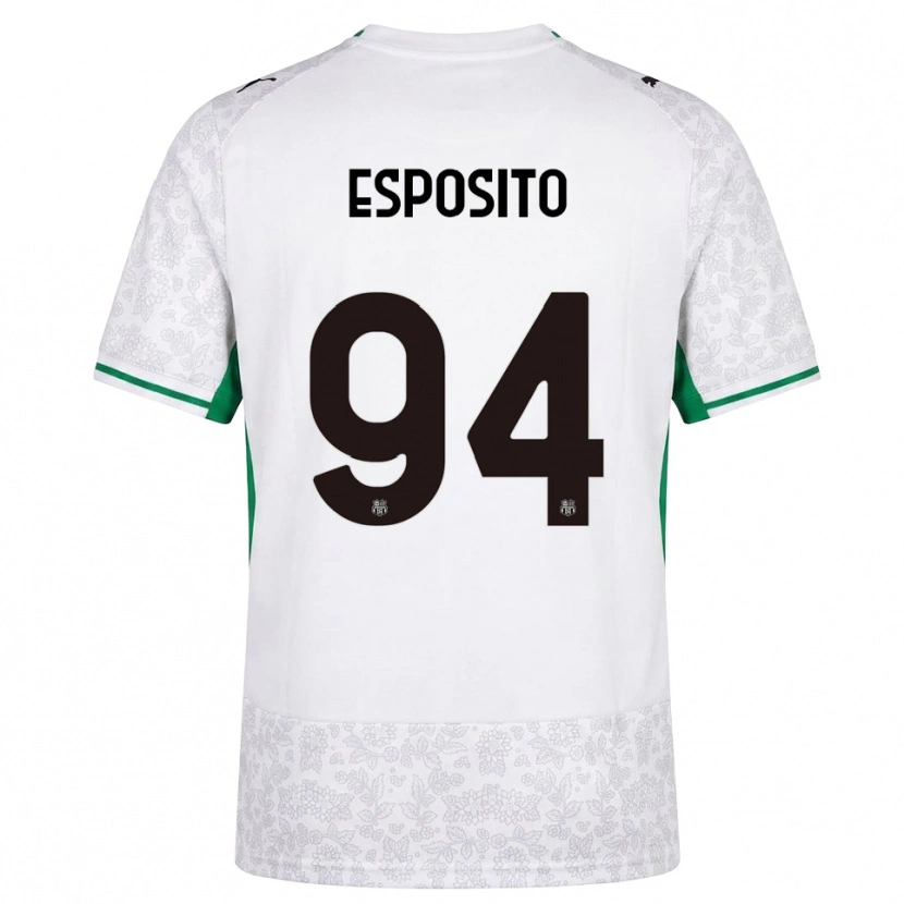 Danxen Damen Sebastiano Esposito #94 Weiß Schwarz Grün Auswärtstrikot Trikot 2026/27 T-Shirt