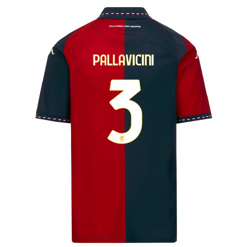 Danxen Damen Matteo Pallavicini #3 Rot Schwarz Weiß Heimtrikot Trikot 2026/27 T-Shirt