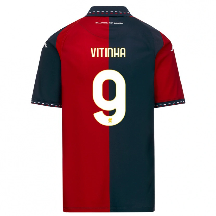 Danxen Damen Vítor Manuel Carvalho Oliveira #9 Rot Schwarz Weiß Heimtrikot Trikot 2026/27 T-Shirt