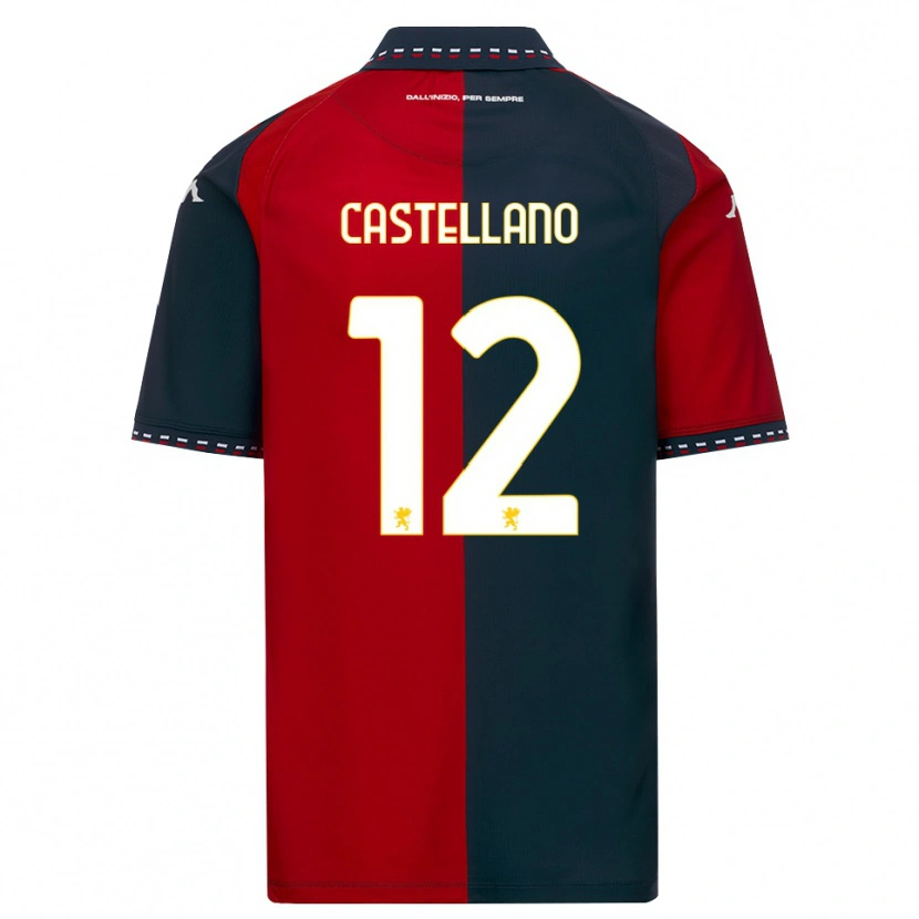 Danxen Damen Cristiano Castellano #12 Rot Schwarz Weiß Heimtrikot Trikot 2026/27 T-Shirt