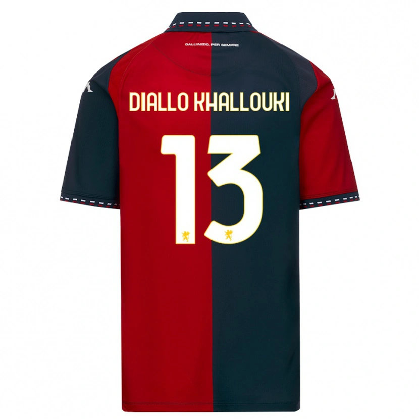 Danxen Damen Siaka Diallo Khallouki #13 Rot Schwarz Weiß Heimtrikot Trikot 2026/27 T-Shirt