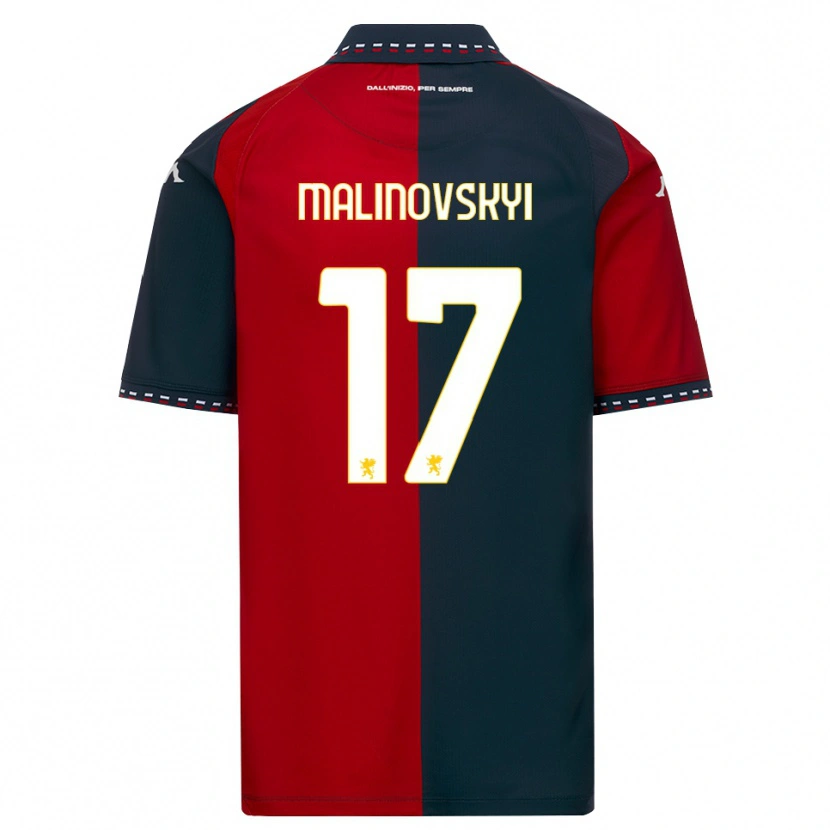 Danxen Damen Ruslan Malinovskyi #17 Rot Schwarz Weiß Heimtrikot Trikot 2026/27 T-Shirt