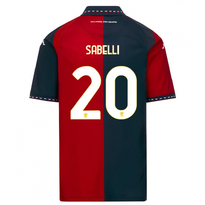 Danxen Damen Stefano Sabelli #20 Rot Schwarz Weiß Heimtrikot Trikot 2026/27 T-Shirt