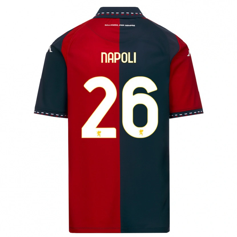 Danxen Damen Pietro Napoli #26 Rot Schwarz Weiß Heimtrikot Trikot 2026/27 T-Shirt