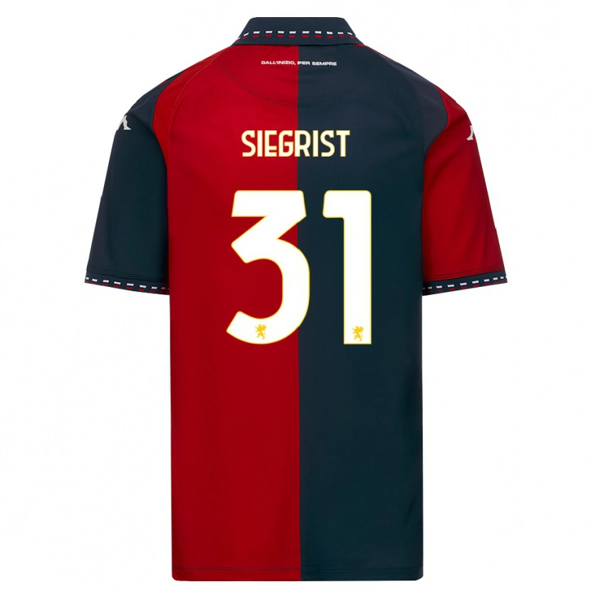 Danxen Damen Benjamin Siegrist #31 Rot Schwarz Weiß Heimtrikot Trikot 2026/27 T-Shirt