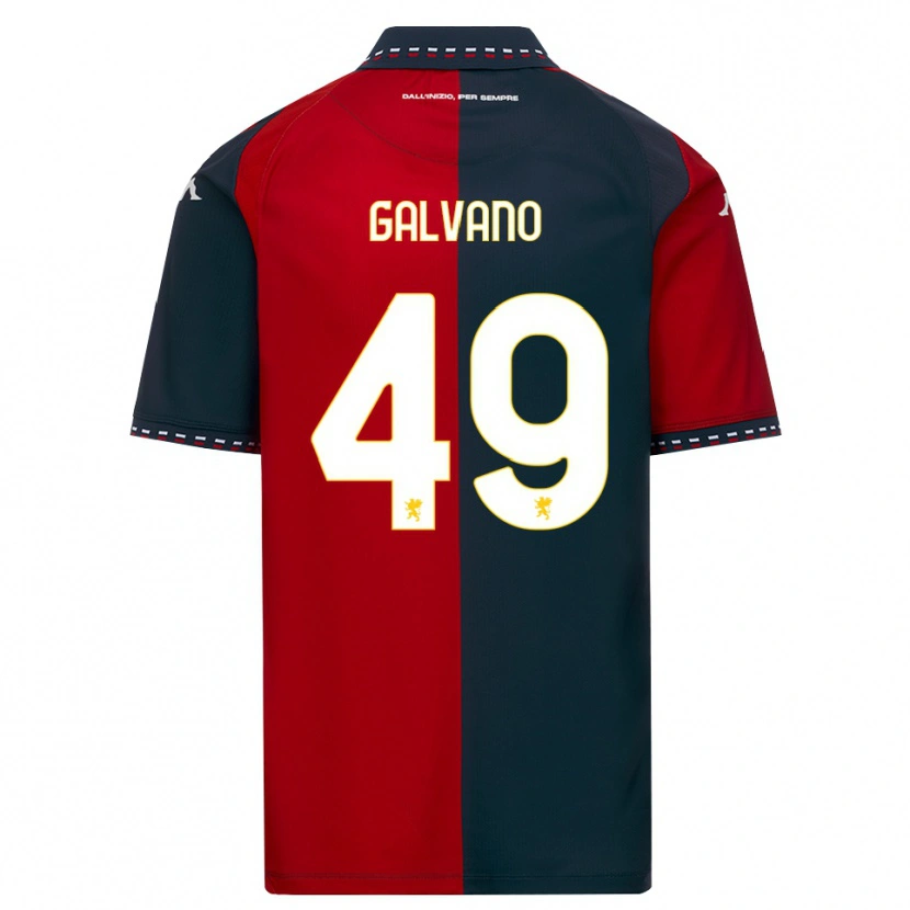 Danxen Damen Cristian Galvano #49 Rot Schwarz Weiß Heimtrikot Trikot 2026/27 T-Shirt