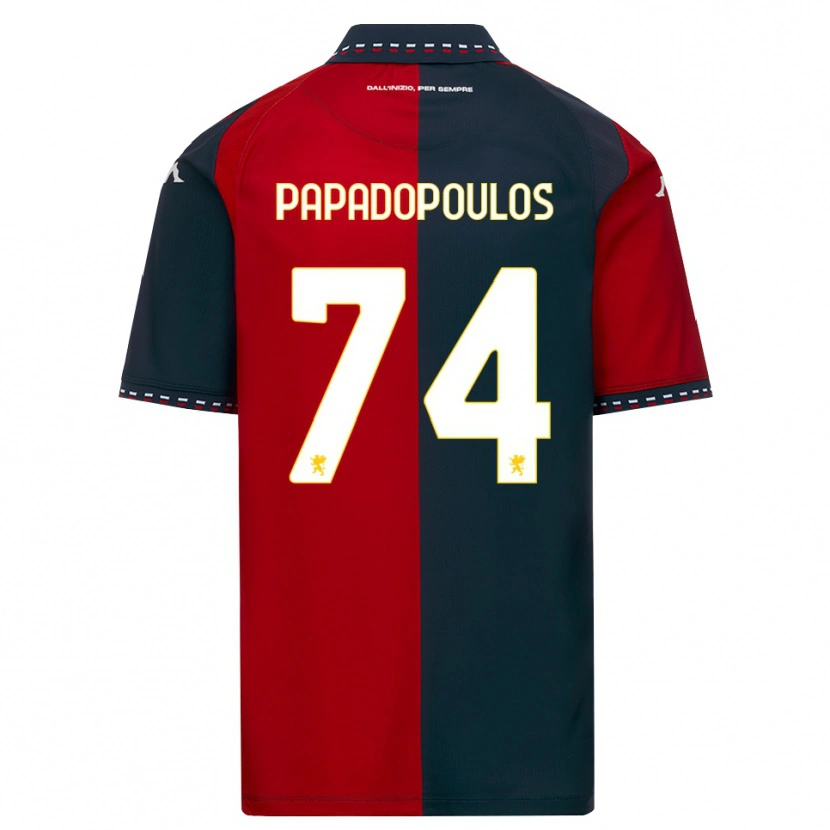 Danxen Damen Christos Papadopoulos #74 Rot Schwarz Weiß Heimtrikot Trikot 2026/27 T-Shirt