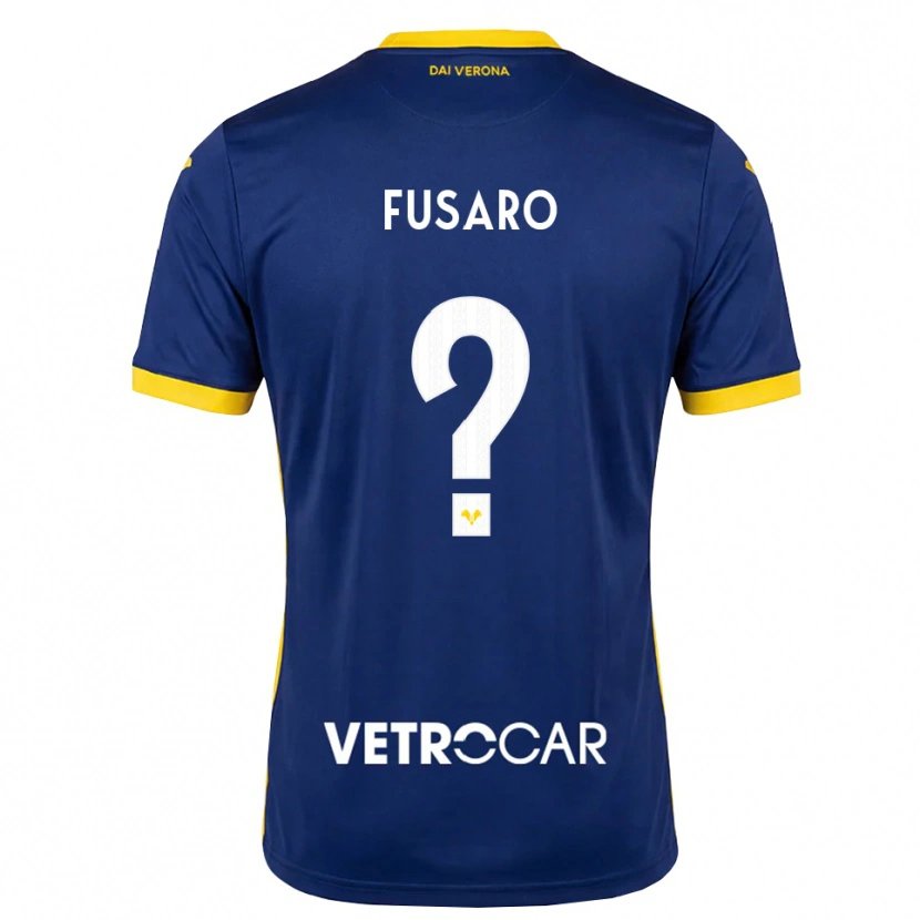 Danxen Damen Alessandro Fusaro #0 Königsblau Gelb Weiß Heimtrikot Trikot 2026/27 T-Shirt
