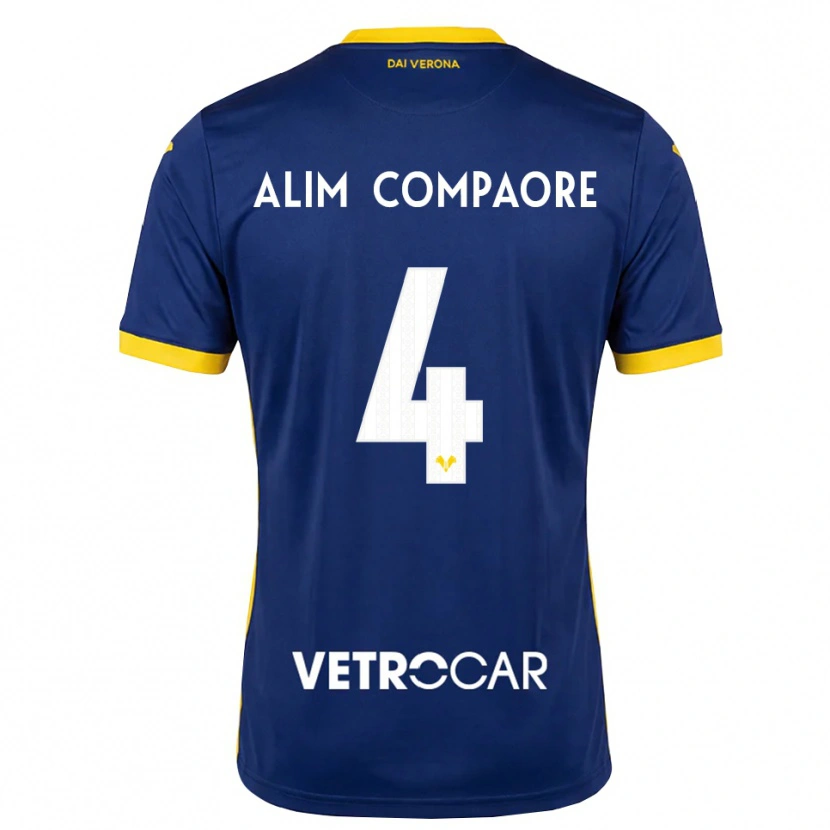 Danxen Damen Abdul Alim Compaore #4 Königsblau Gelb Weiß Heimtrikot Trikot 2026/27 T-Shirt
