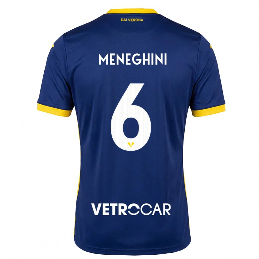 Danxen Damen Sofia Meneghini #6 Königsblau Gelb Weiß Heimtrikot Trikot 2026/27 T-Shirt