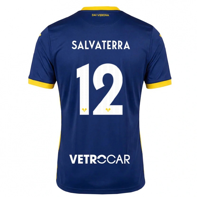 Danxen Damen Cristian Salvaterra #12 Königsblau Gelb Weiß Heimtrikot Trikot 2026/27 T-Shirt