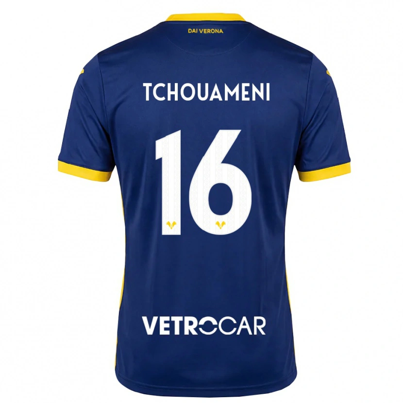 Danxen Damen Alex Tchouameni #16 Königsblau Gelb Weiß Heimtrikot Trikot 2026/27 T-Shirt