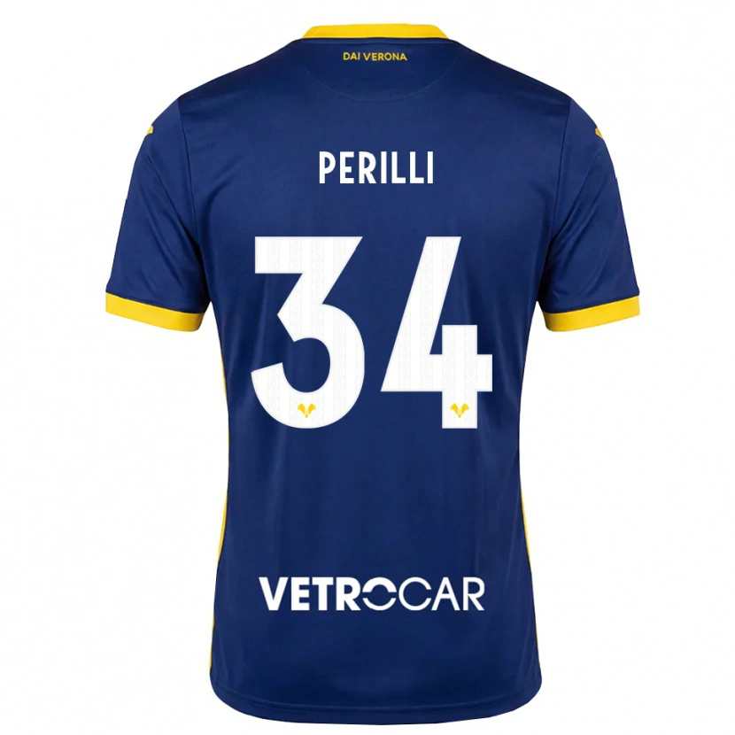 Danxen Damen Simone Perilli #34 Königsblau Gelb Weiß Heimtrikot Trikot 2026/27 T-Shirt