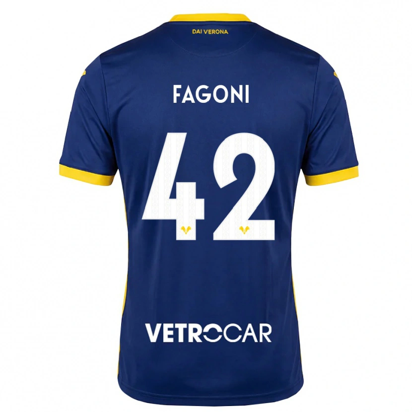 Danxen Damen Marco Fagoni #42 Königsblau Gelb Weiß Heimtrikot Trikot 2026/27 T-Shirt