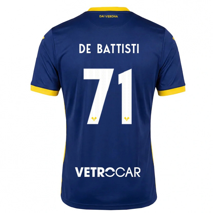 Danxen Damen Davide De Battisti #71 Königsblau Gelb Weiß Heimtrikot Trikot 2026/27 T-Shirt
