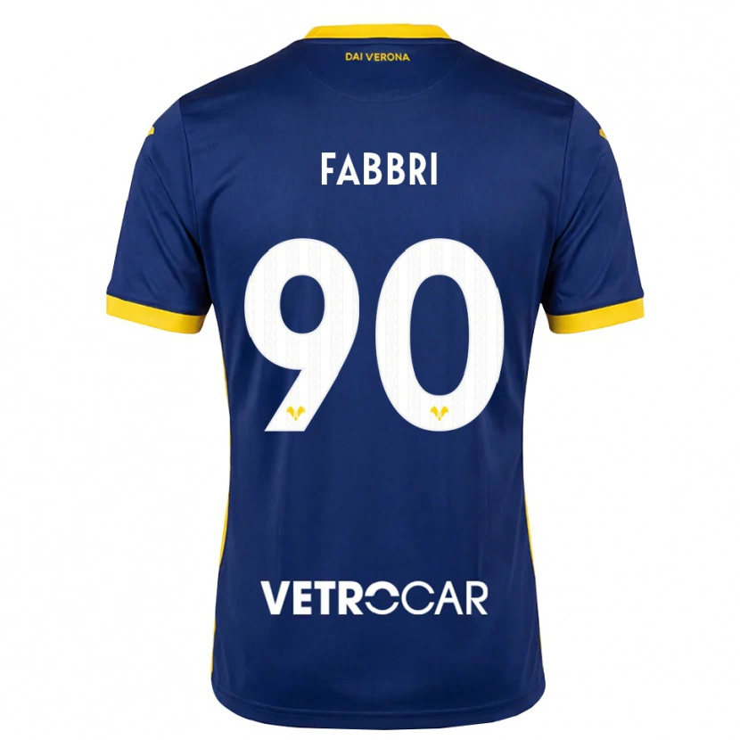 Danxen Damen Alessandro Fabbri #90 Königsblau Gelb Weiß Heimtrikot Trikot 2026/27 T-Shirt