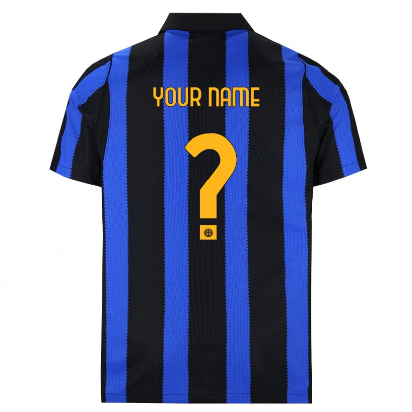 Danxen Damen Ihren Namen #0 Schwarz Blau Gelb Heimtrikot Trikot 2026/27 T-Shirt