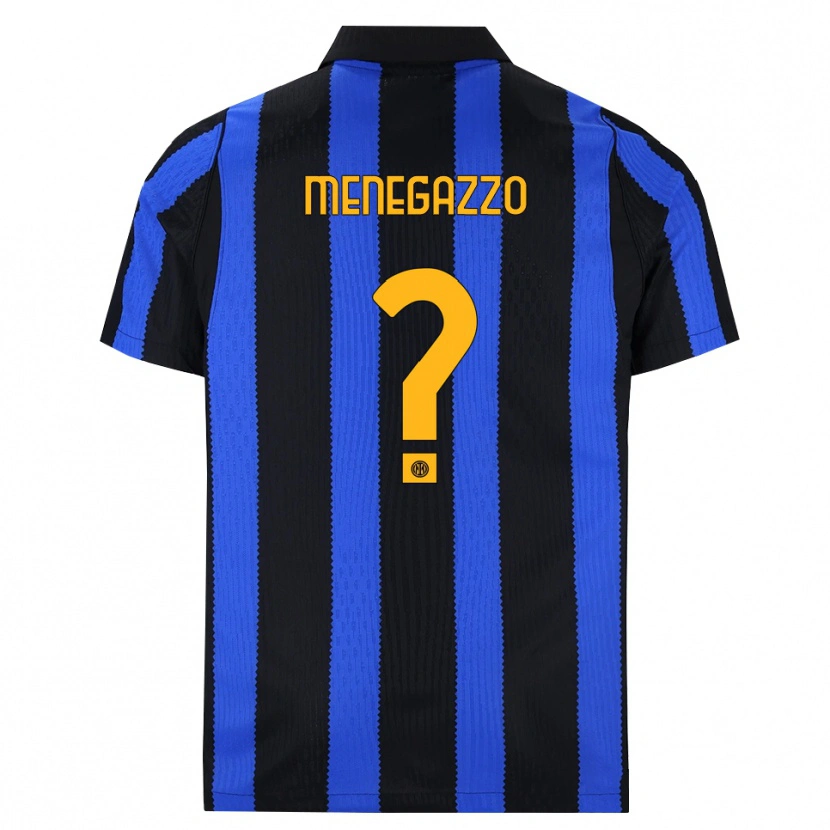 Danxen Damen Leonardo Menegazzo #0 Schwarz Blau Gelb Heimtrikot Trikot 2026/27 T-Shirt