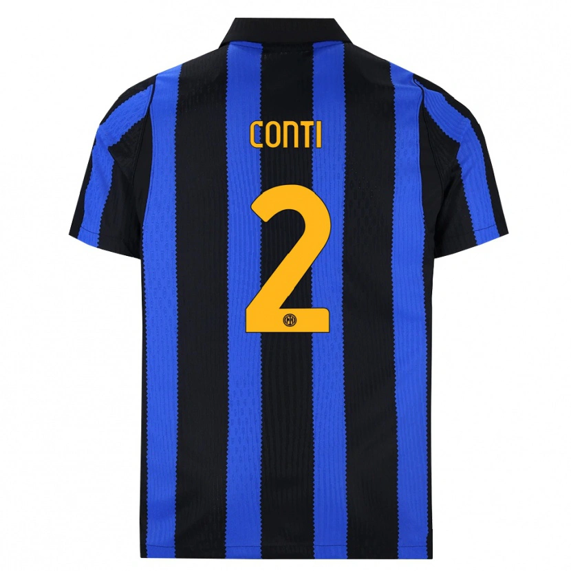 Danxen Damen Arturo Conti #2 Schwarz Blau Gelb Heimtrikot Trikot 2026/27 T-Shirt