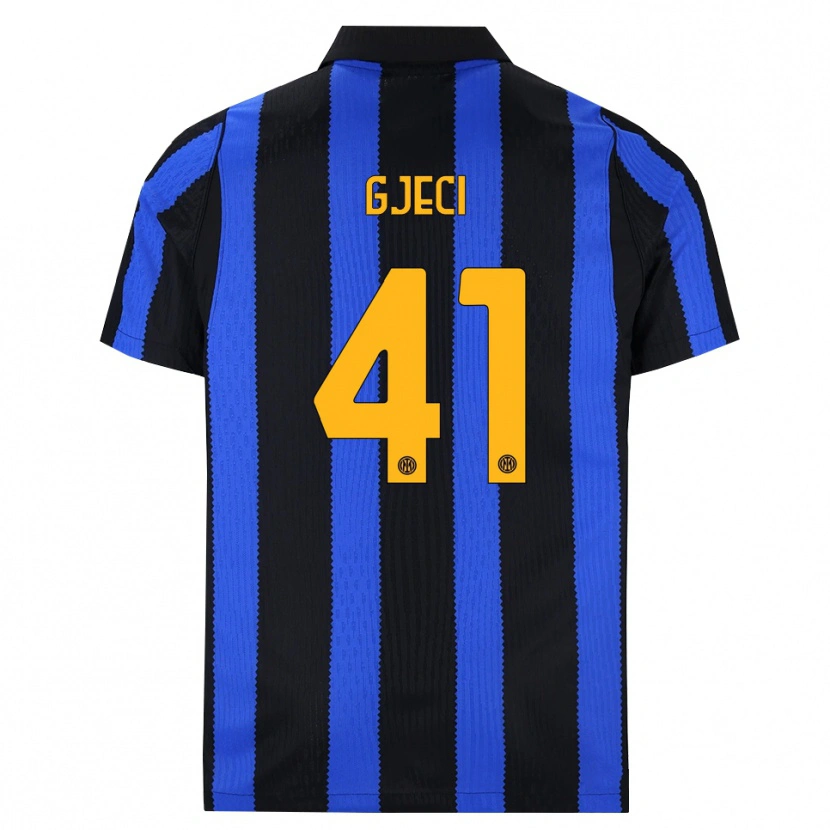 Danxen Damen Delis Gjeci #41 Schwarz Blau Gelb Heimtrikot Trikot 2026/27 T-Shirt