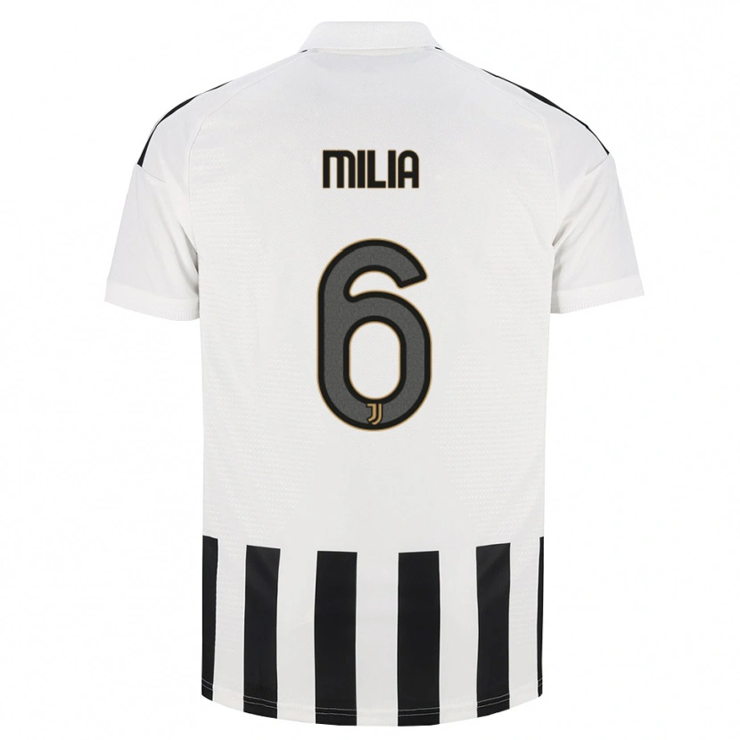 Danxen Damen Nicolò Milia #6 Schwarz Weiß Braun Heimtrikot Trikot 2026/27 T-Shirt