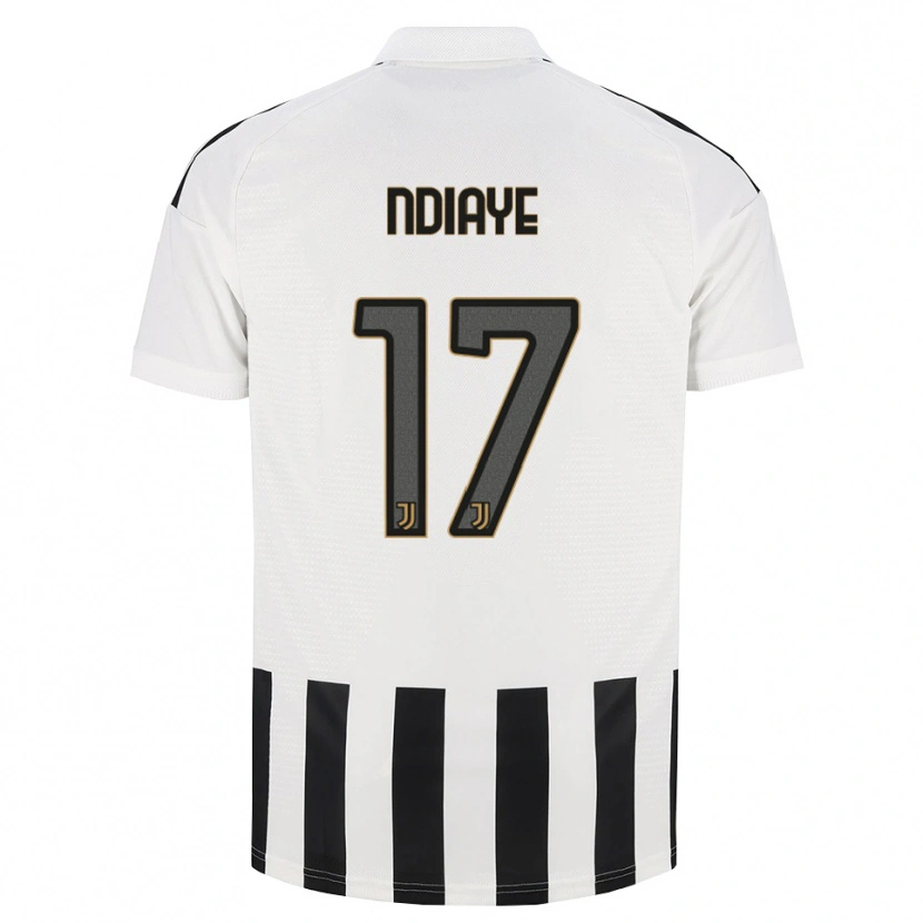 Danxen Damen Modou Ndiaye #17 Schwarz Weiß Braun Heimtrikot Trikot 2026/27 T-Shirt