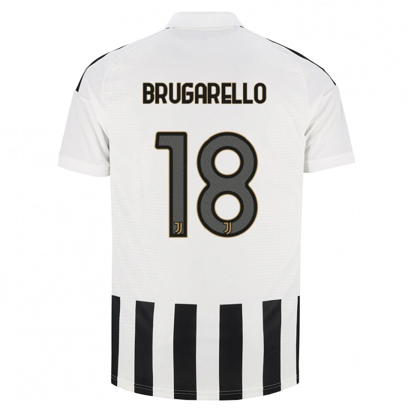 Danxen Damen Mattia Brugarello #18 Schwarz Weiß Braun Heimtrikot Trikot 2026/27 T-Shirt