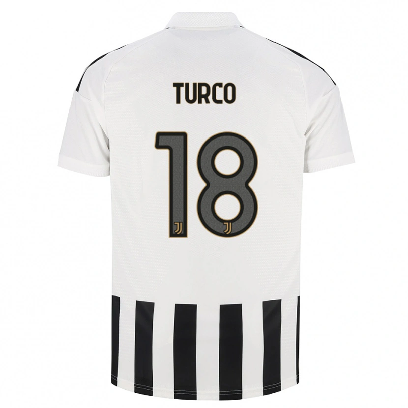 Danxen Damen Nicolo Turco #18 Schwarz Weiß Braun Heimtrikot Trikot 2026/27 T-Shirt