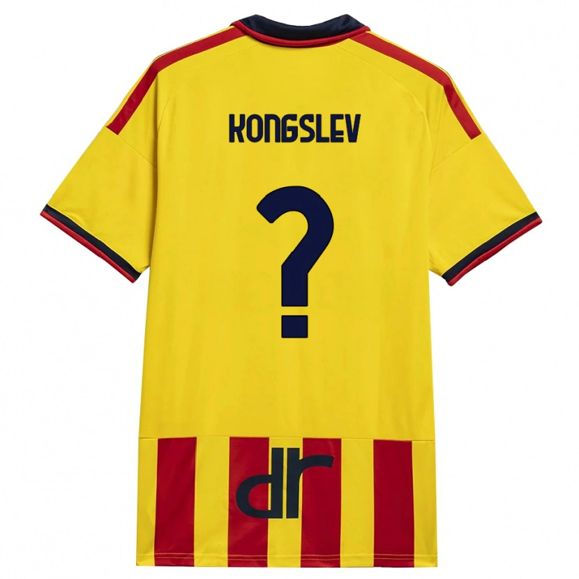 Danxen Damen Frederik Kongslev #0 Gelb Rot Heimtrikot Trikot 2026/27 T-Shirt