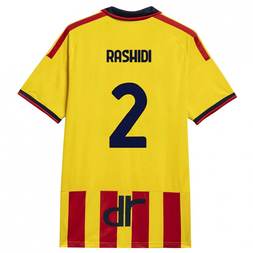 Danxen Damen William Rashidi #2 Gelb Rot Heimtrikot Trikot 2026/27 T-Shirt