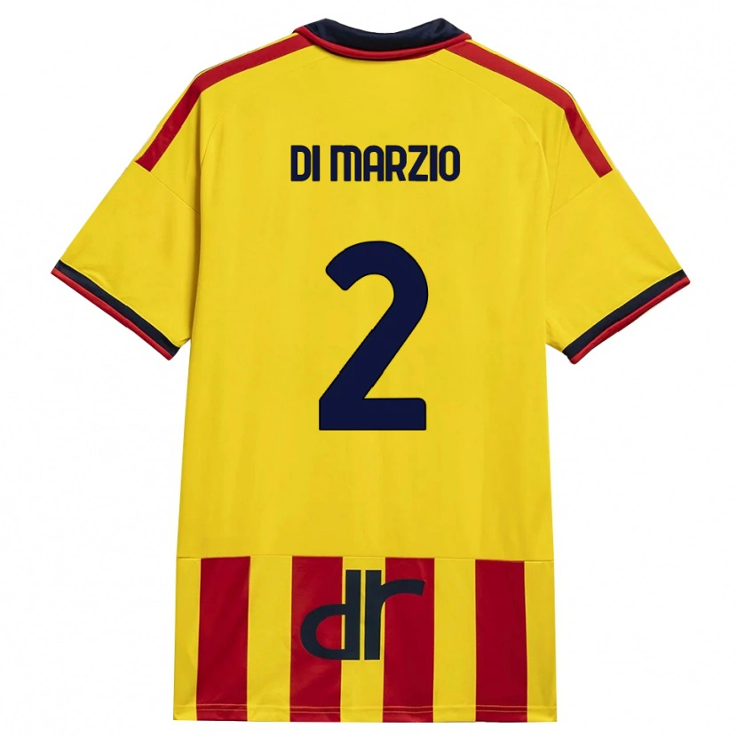 Danxen Damen Flavio Di Marzio #2 Gelb Rot Heimtrikot Trikot 2026/27 T-Shirt