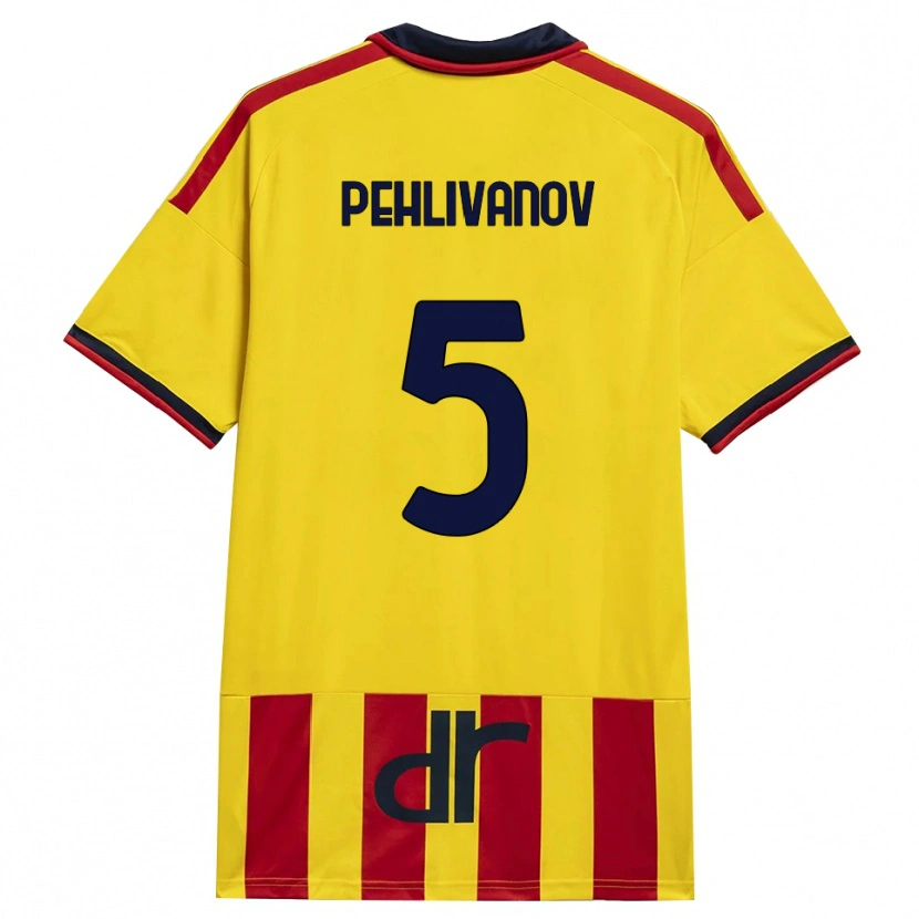 Danxen Damen Cristian Pehlivanov #5 Gelb Rot Heimtrikot Trikot 2026/27 T-Shirt