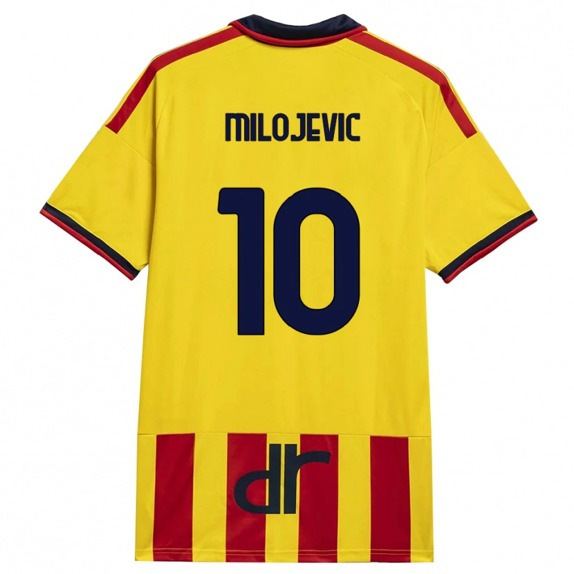 Danxen Damen Nemanja Milojevic #10 Gelb Rot Heimtrikot Trikot 2026/27 T-Shirt