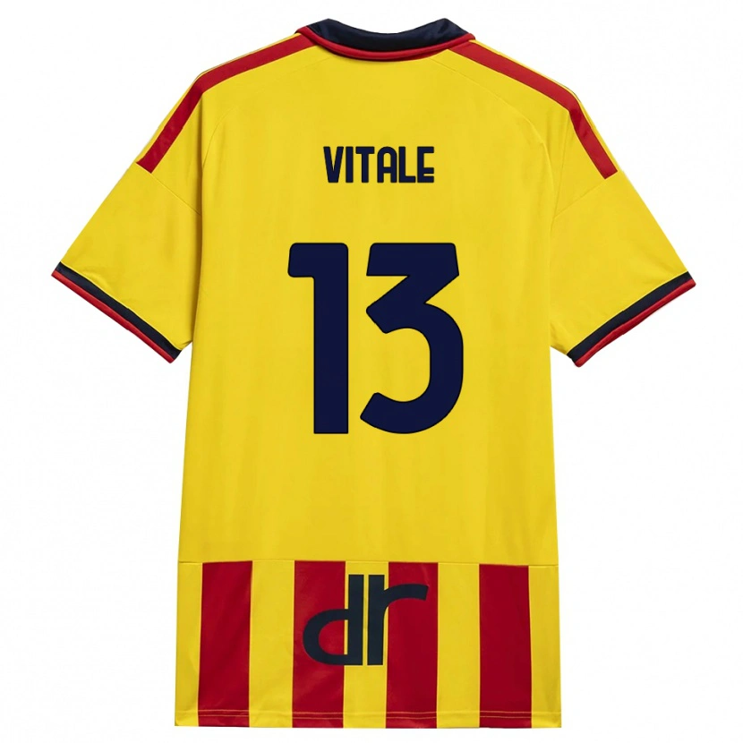 Danxen Damen Leonardo Vitale #13 Gelb Rot Heimtrikot Trikot 2026/27 T-Shirt