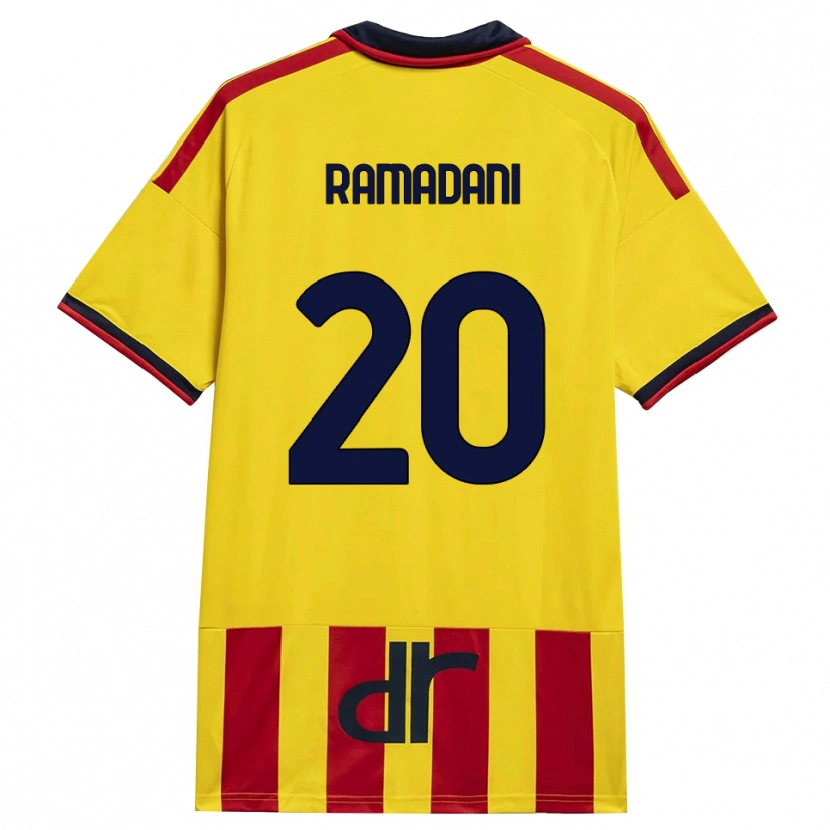 Danxen Damen Ylber Ramadani #20 Gelb Rot Heimtrikot Trikot 2026/27 T-Shirt