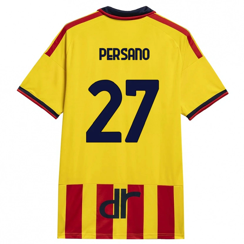 Danxen Damen Emanuele Persano #27 Gelb Rot Heimtrikot Trikot 2026/27 T-Shirt