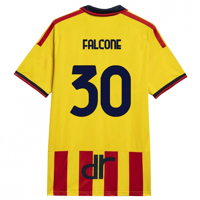 Danxen Damen Wladimiro Falcone #30 Gelb Rot Heimtrikot Trikot 2026/27 T-Shirt