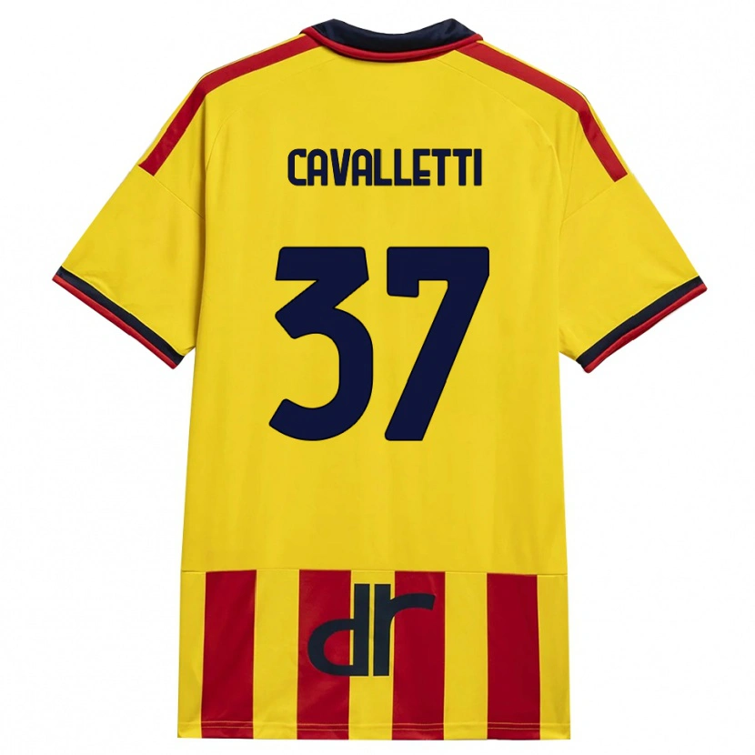 Danxen Damen Cristian Cavalletti #37 Gelb Rot Heimtrikot Trikot 2026/27 T-Shirt