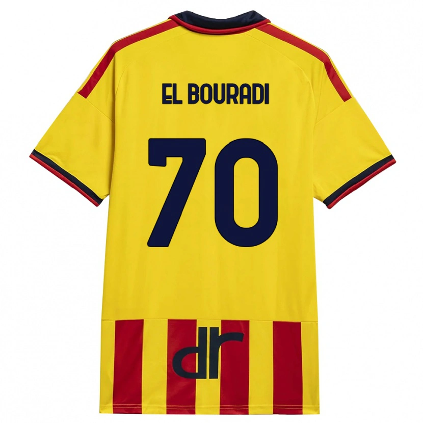 Danxen Damen Walid El Bouradi #70 Gelb Rot Heimtrikot Trikot 2026/27 T-Shirt
