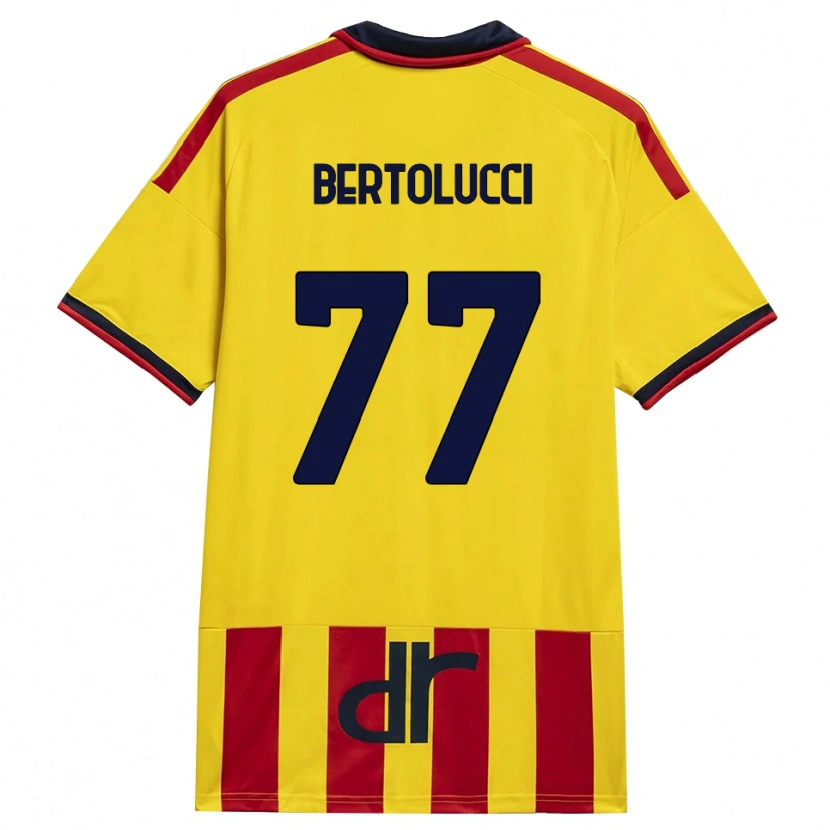Danxen Damen Sandro Bertolucci #77 Gelb Rot Heimtrikot Trikot 2026/27 T-Shirt