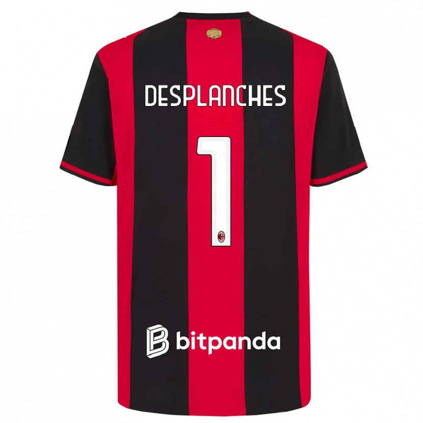 Danxen Damen Sebastiano Desplanches #1 Rot Schwarz Weiß Heimtrikot Trikot 2026/27 T-Shirt