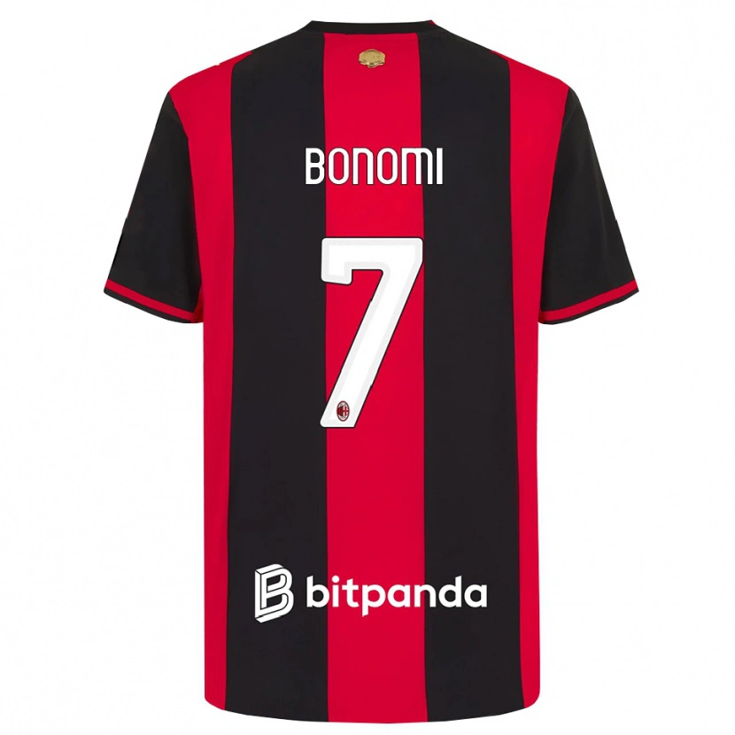Danxen Damen Alessandro Bonomi #7 Rot Schwarz Weiß Heimtrikot Trikot 2026/27 T-Shirt
