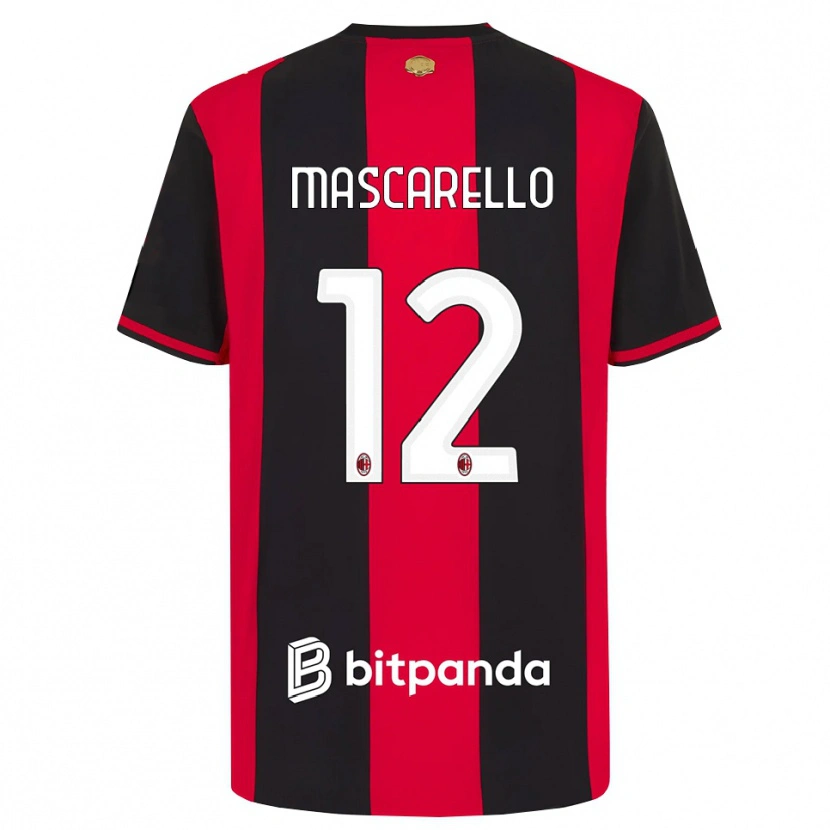 Danxen Damen Marta Mascarello #12 Rot Schwarz Weiß Heimtrikot Trikot 2026/27 T-Shirt